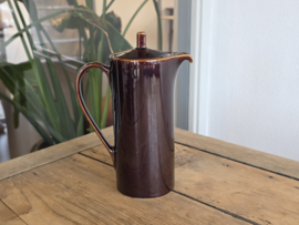 Regout Royal Sphinx bruin koffiepot mokkapot 17 cm