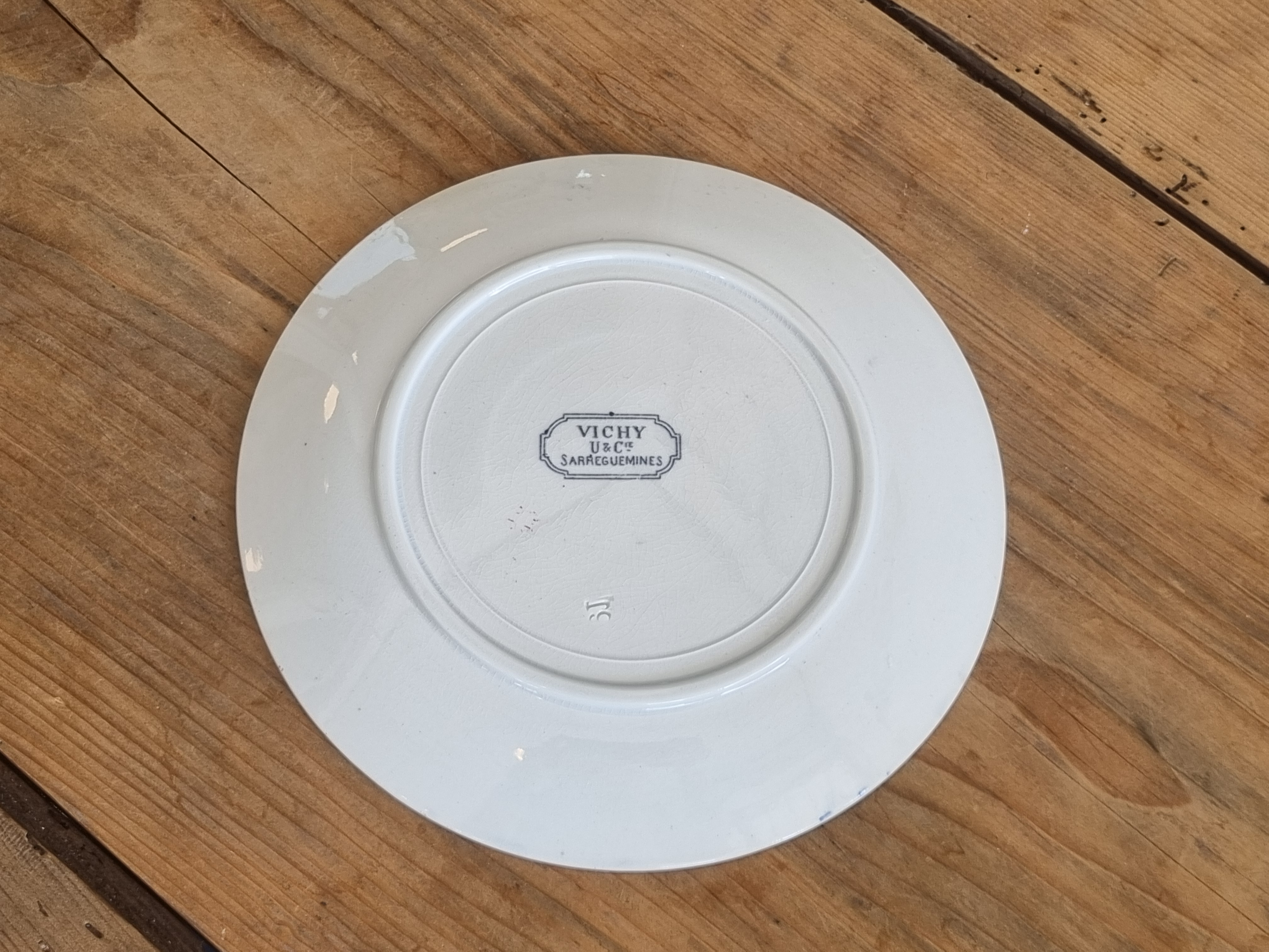 Sarreguemines Vichy ontbijtbord 20 cm
