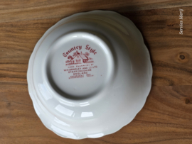 Engels rood Grindley Country Style ovale schaal 21 cm