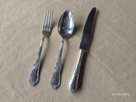 Complete bestekset 12 personen Louis XIV 73 delen