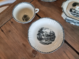 Landschap Zwart Societe Ceramique Koffieservies 6-pers. (hoekig model)