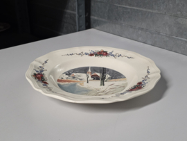 Frans Sarreguemines Obernai diep bord 25 cm (waterrad)