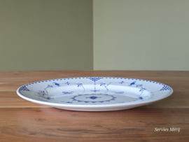 Engels blauw Denmark Furnivals Limited robuust ovale schaal 36,5 cm