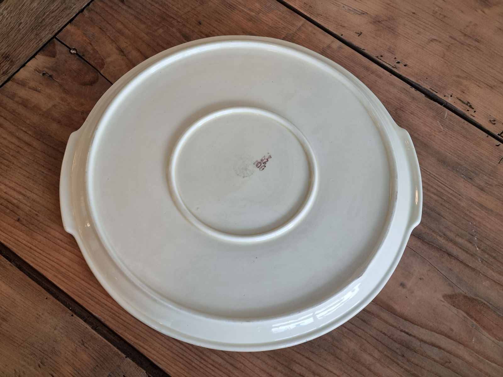 Societe Ceramique rond Dienblaadje met een bloemetje 27,5 cm