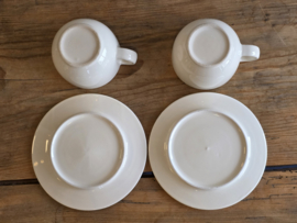 Claire Wilson's robuuste set 2x Thee kop en schotel 10 cm