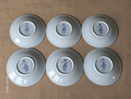 Rorstrand Ostindia East Indies set 6x Thee Kop en schotel 8 cm (Aardewerk)