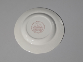 Engels rood Historical Ports Ontbijtbordje 20 cm