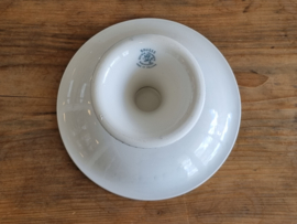 Société Céramique Bruges blauw Tazza op voet 22 cm