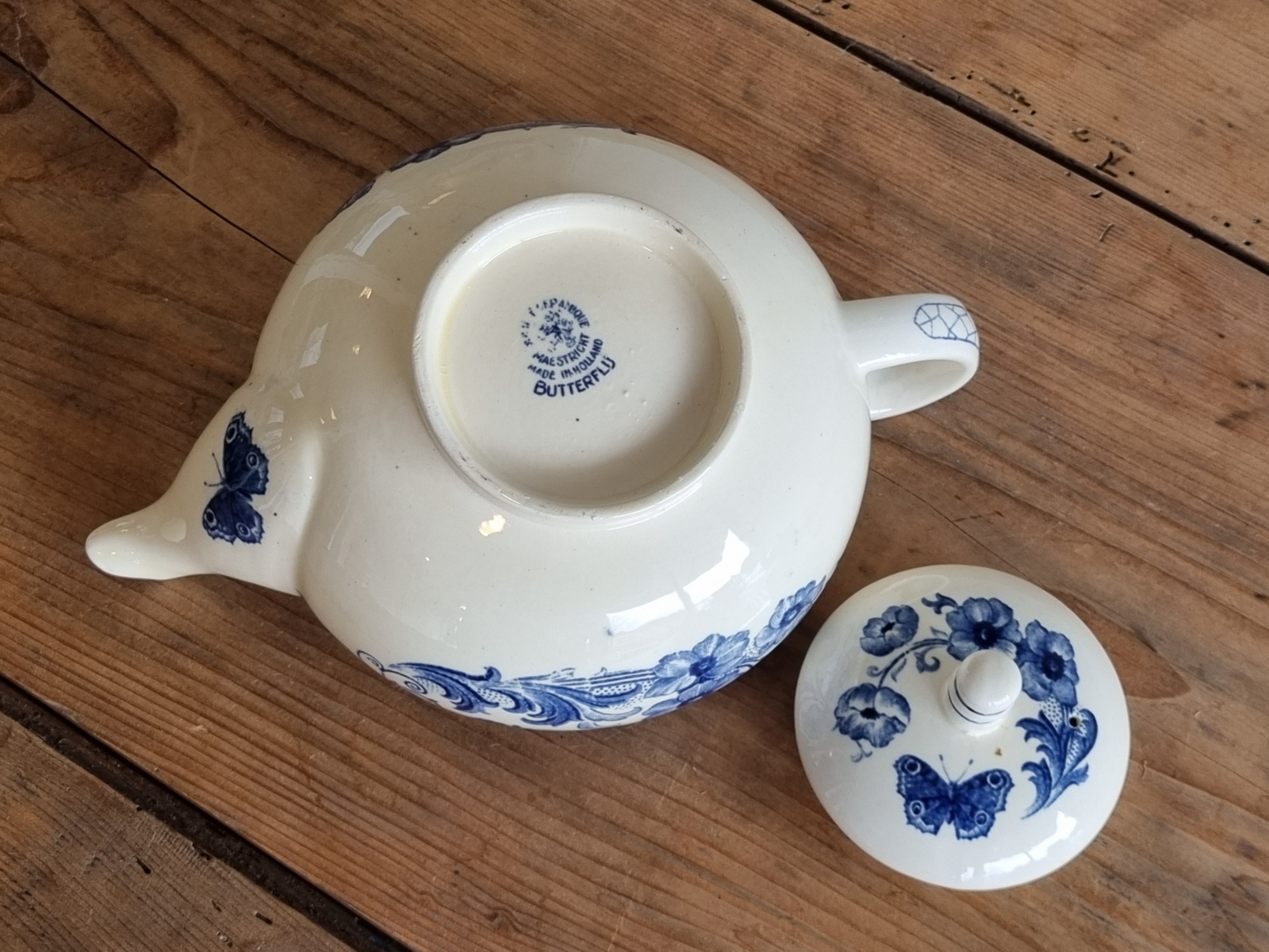 Societe Ceramique Butterflij theepot