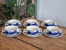 Boch Belgium set 6x soepkom met schotel