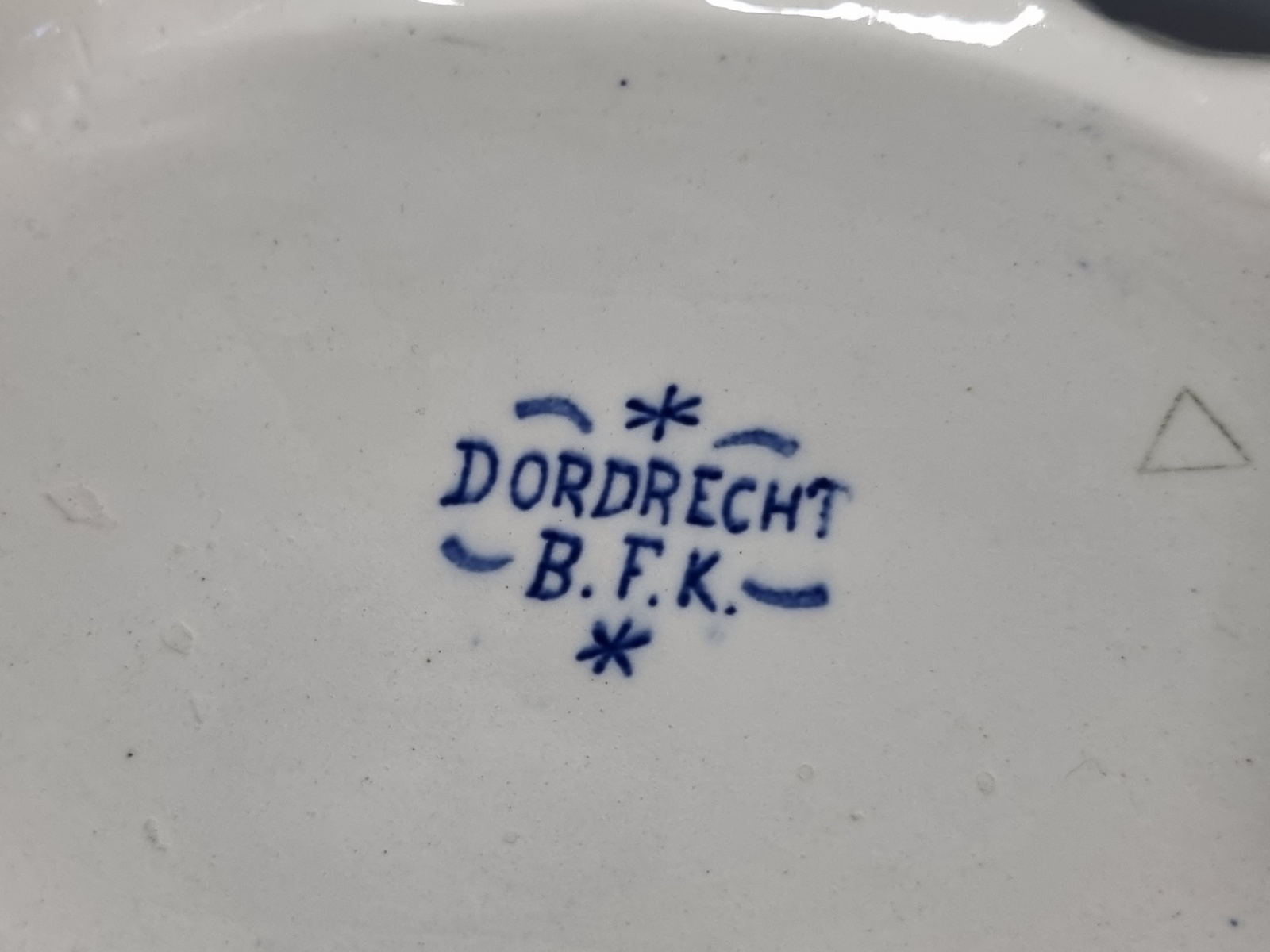 Boch BFK decor Dordrecht blauw grootste Dekschaal Terrine