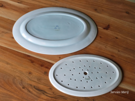 Royal Copenhagen Tranquebar Trankebar ovale schaal 43,5 cm met uitlektreef