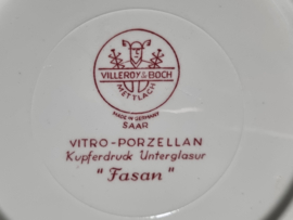 Villeroy en Boch Fasan rood diep pasta curry Bord 22 cm