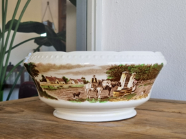 Boerenhoeve Bruin Societe Ceramique ronde schaal slabak 26 cm