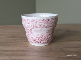 Engels rood English Ironstone Tableware EIT suikerkom (brug)