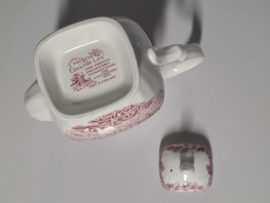 Engels rood Myott's Country Life Koffiepot 21,5 cm