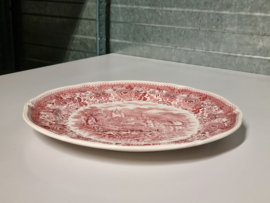 Villeroy en Boch Burgenland rood Pannenkoekenbord Gebaksbord 31 cm