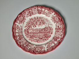 Engels rood Avon Scenes Plat Dinerbord 25 cm