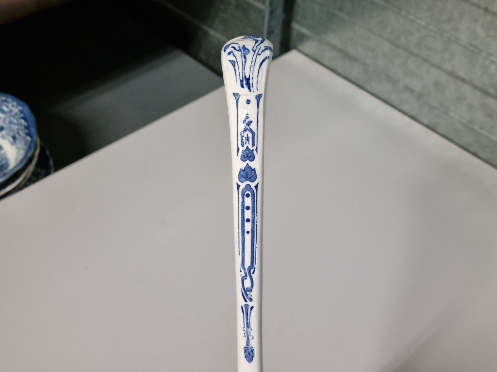 Boch BFK decor Dordrecht blauw lepel van aardewerk