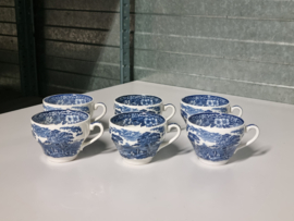 Engels blauw Enoch Wedgwood Woodland set 6x Kopje