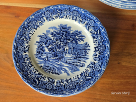 Engels blauw Grindley Country Style set 18 borden