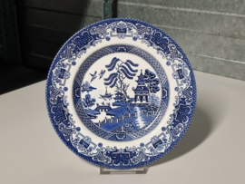 Engels blauw Old Willow Ontbijtbordje 20 cm