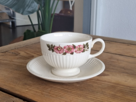 Wedgwood Briar Rose thee bouillon kop en schotel Ø 10,5 cm