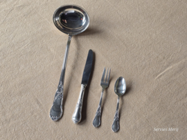 Complete bestekset 12 personen Louis XIV 73 delen