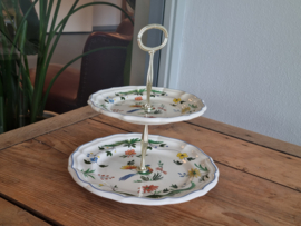 Frans GIEN decor Oiseaux de Paradis Etagere 2-laags