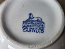 Regout Castillo Old England blauw Kannetje (rond model)