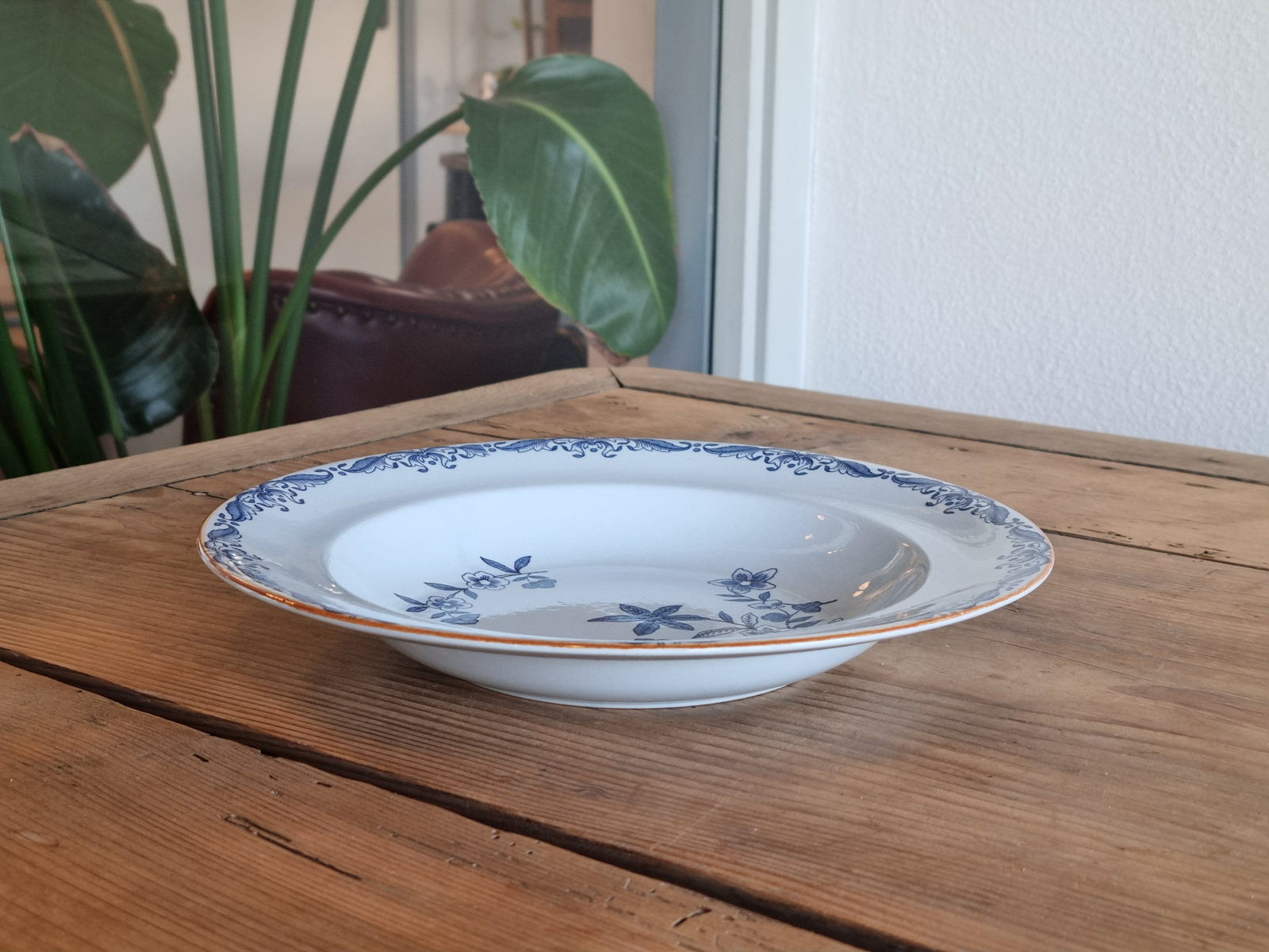 Rorstrand Ostindia East Indies Diep Pasta Curry Bord 24 cm (Aardewerk) met gebruikskrasje
