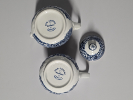 Engels blauw Barrats Old Castle roomstel