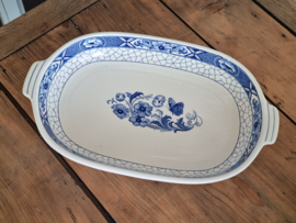 Societe Ceramique Butterflij Schaal met greepjes 38,5 cm (wit)