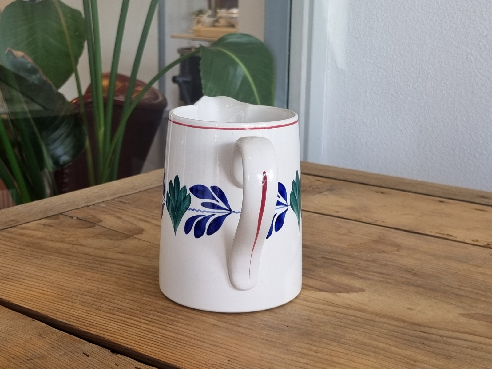 Oud Boerenbont Societe Ceramique 483a Waterkan Koniek 0,75 liter 3-rings