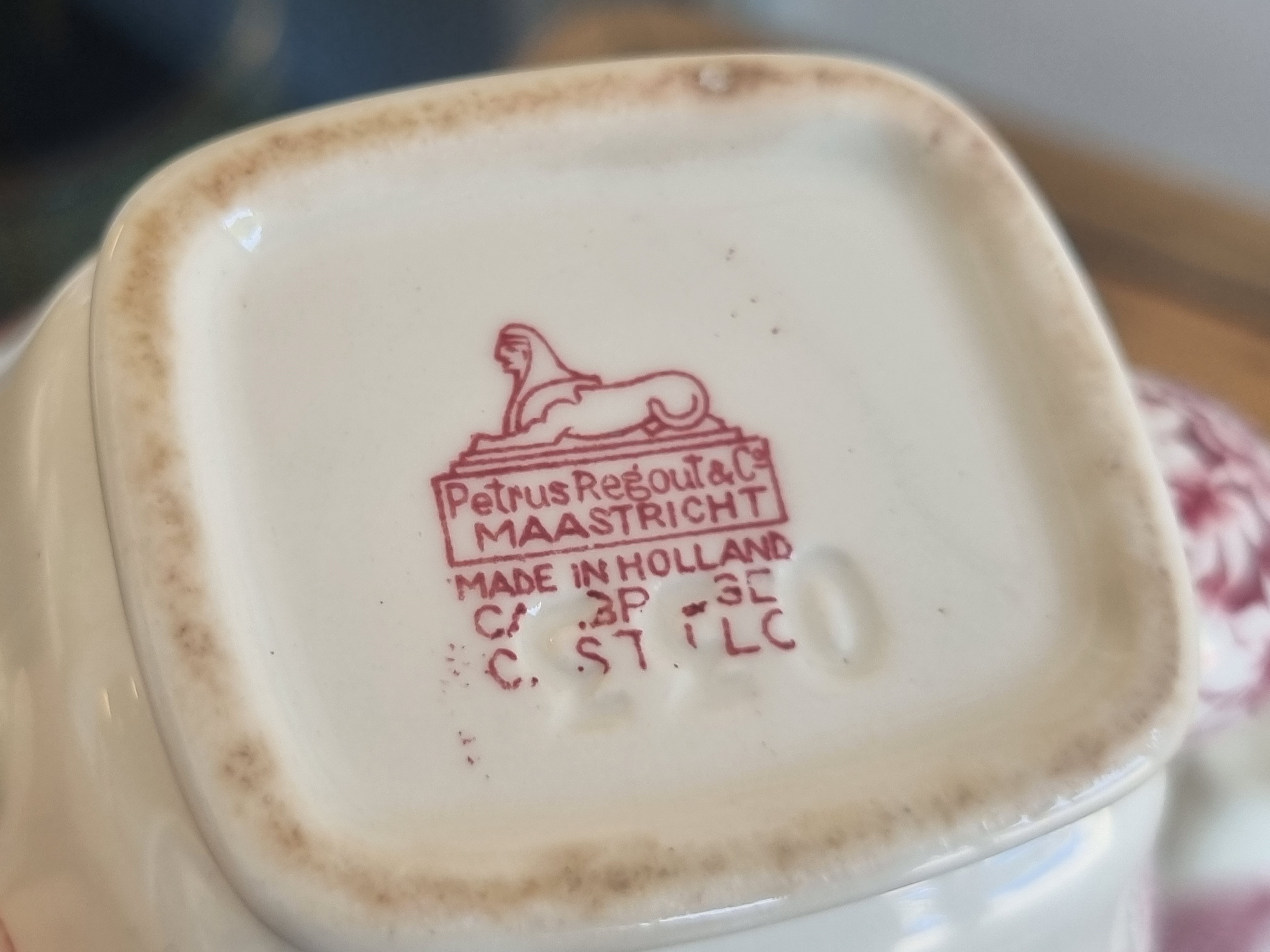 Regout Castillo Royal Sphinx set 4x Koffiepot opeenvolgend