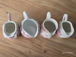 Engels rood Set 4x mix & match kannetje