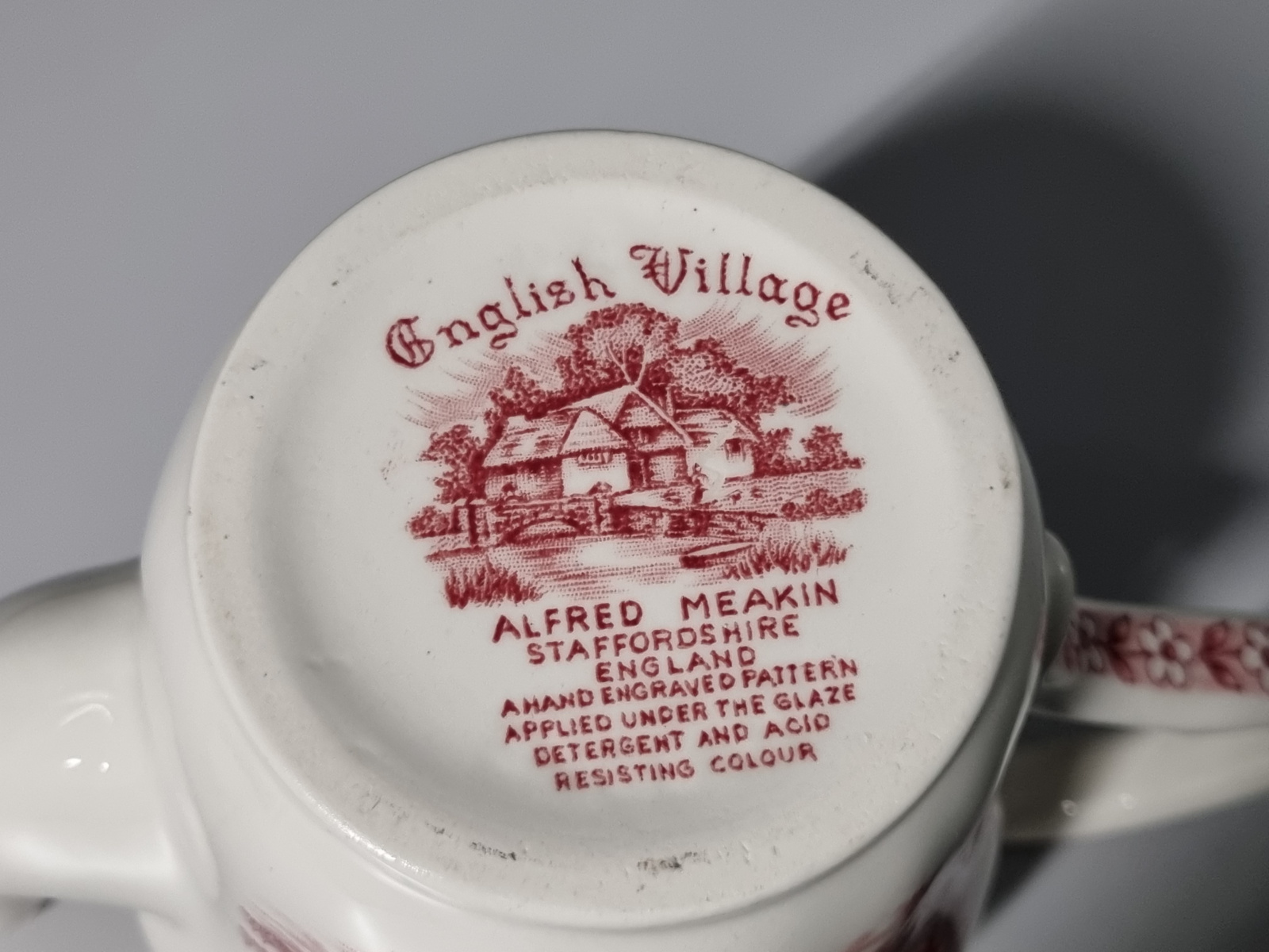 Engels rood Alfred Meakin English Village Koffiepot
