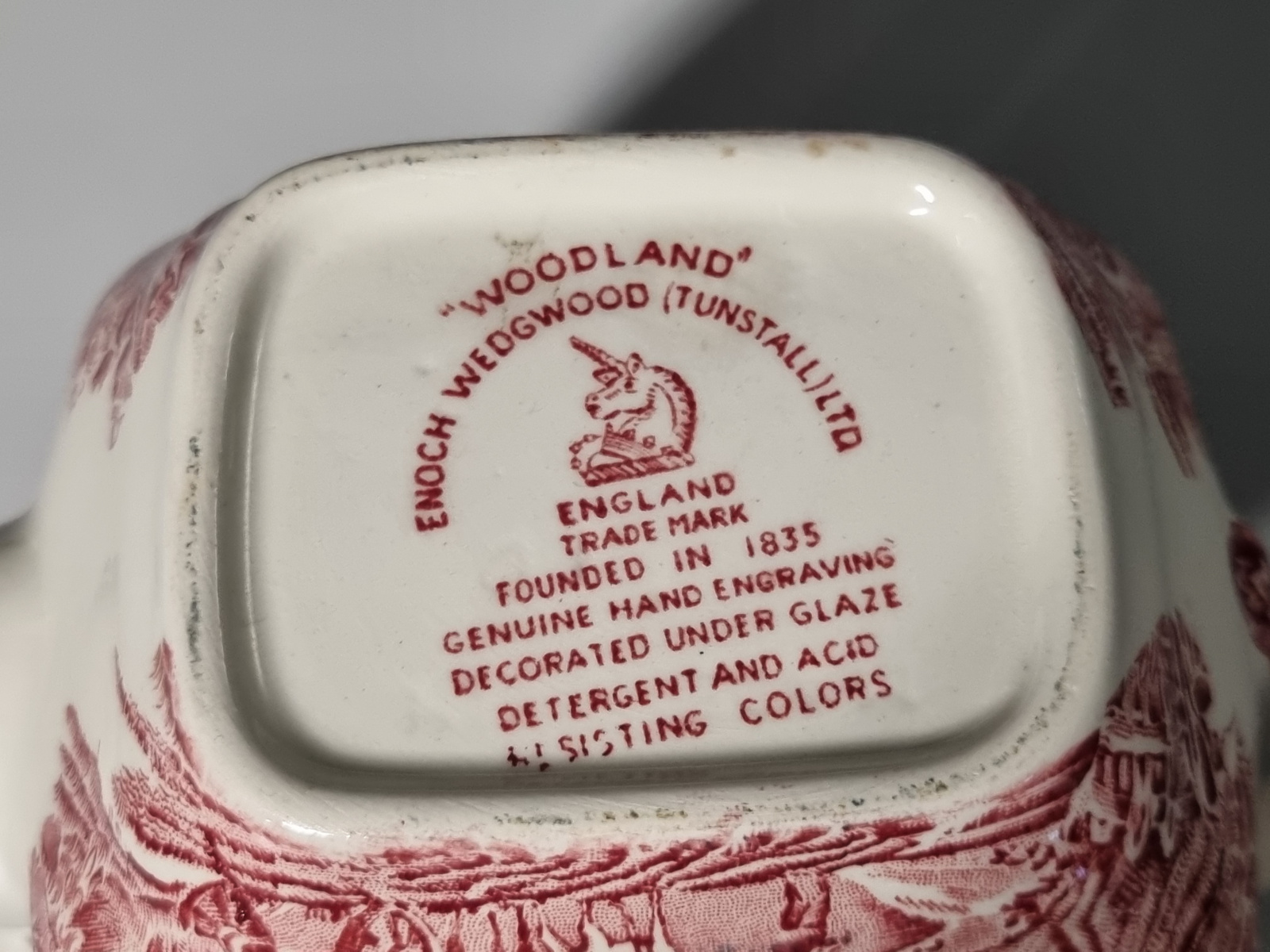 Engels rood Enoch Wedgwood Woodland Koffiepot 16 cm