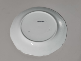 Petrus Regout Marines donker blauw Plat Dinerbord 23 cm (hoekig model - afb. zonsondergang)