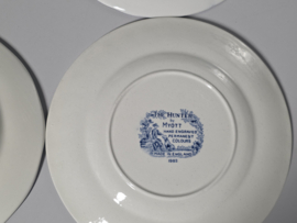 Engels blauw Mix & Match Set 6x ontbijtbord 19,5 - 20,5 cm