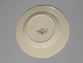 Frans Sarreguemines Obernai onbijtbord 21,5 cm (paarden)