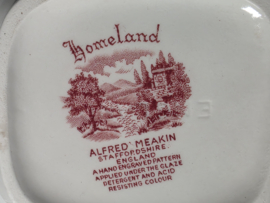 Engels rood Alfred Meakin Homeland koffiepot 17 cm