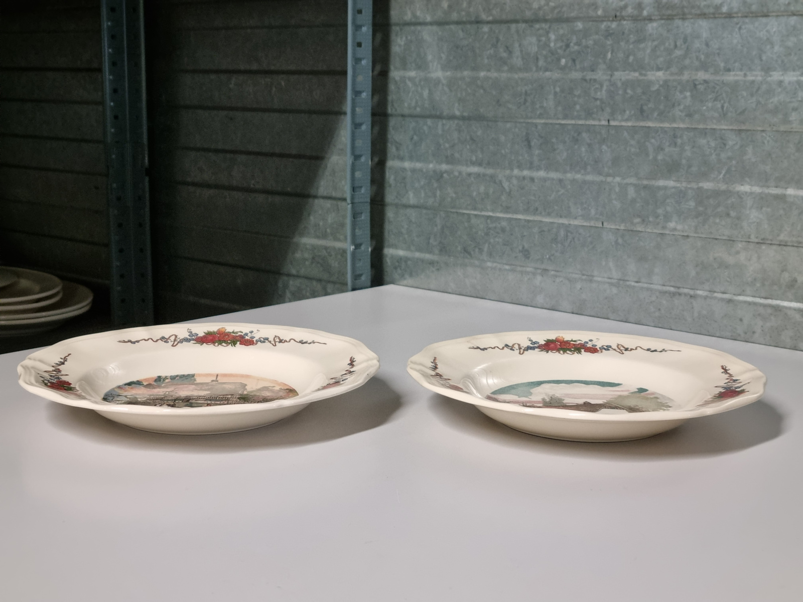 Frans Sarreguemines Obernai Set 2x diep bord 25 cm