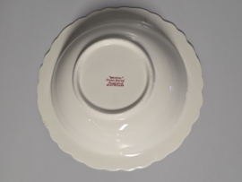 Engels rood Crown Ducal Bristol hoge ronde schaal 26 cm