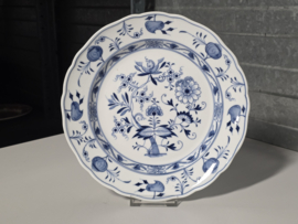 Zwiebelmuster Huttensteinach plat dinerbord (golvende rand) 24 cm