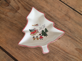 Engels Mason's Christmas Village 1983 Kerstservies Schaal kleine Kerstboom 20 cm