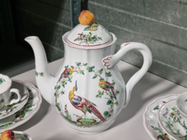 Copeland Spode Chelsea Birds Koffieservies Theeservies 5 personen