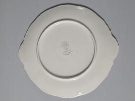 Villeroy en Boch Burgenland blauw ronde schaal met greepjes 28,5 cm (bruine verkleuringen)