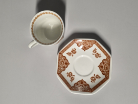 Engels buin oranje Meakin Old Pekin kop en schotel