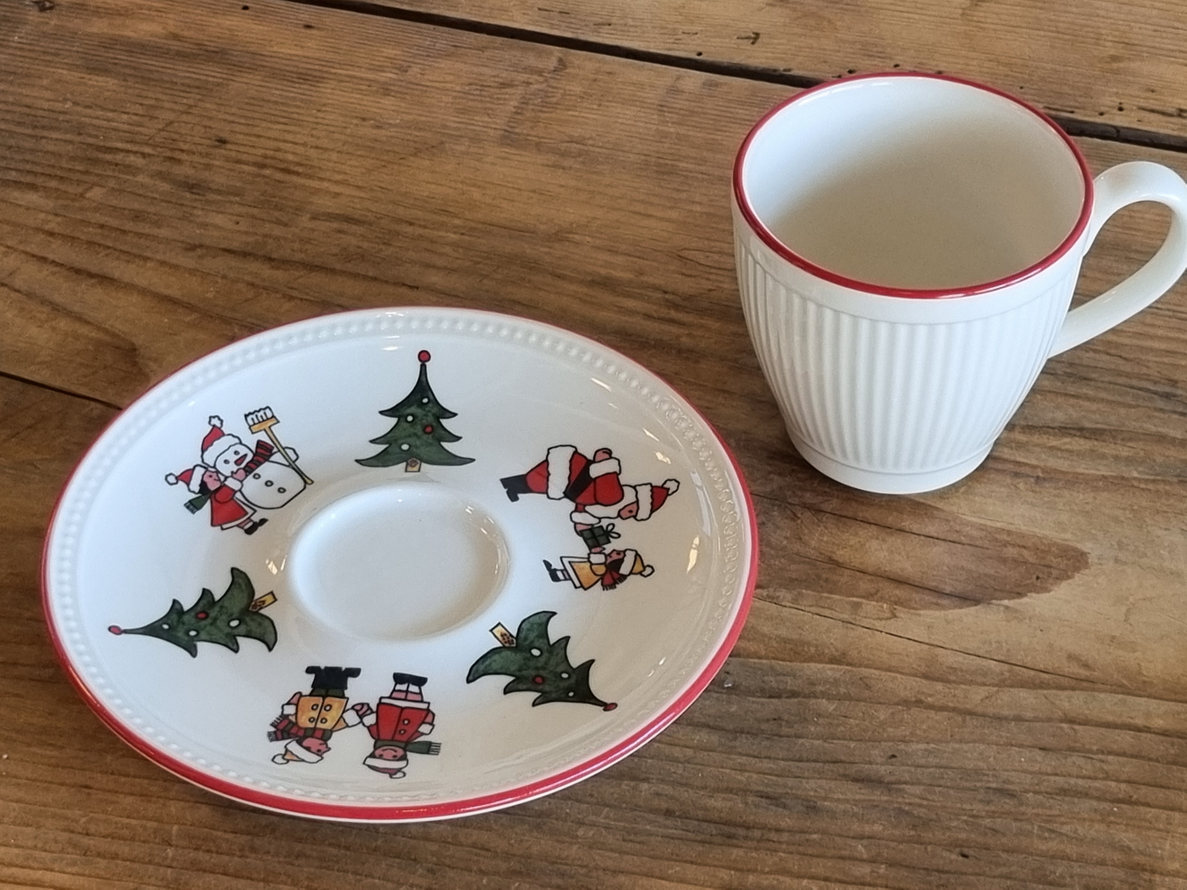 Wedgwood Windsor Christmas Kerstservies koffie kop en schotel